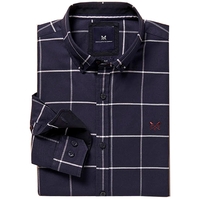 Crew Clothing Leighton Slim Shirt Heritage Navy Medium