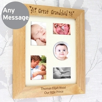 10x8 Great Grandchild Wooden Photo Frame