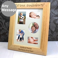 10x8 Great Grandchildren Wooden Photo Frame