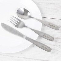 3 Piece Teddy Cutlery Set