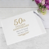 50th Golden Anniversary Hardback Guest Book & Pen