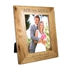 5x7 Mr & Mrs Wooden Photo Frame