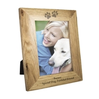 5x7 Paw Prints Wooden Photo Frame