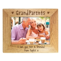 7x5 Grandparents Wooden Photo Frame