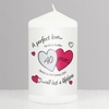 A Perfect Love Ruby Anniversary Candle