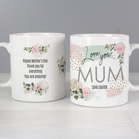 Abstract Rose Mug