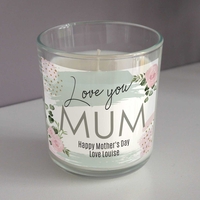 Abstract Rose Scented Jar Candle