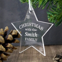 Acrylic Christmas Star Decoration