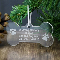 Acrylic Dog Bone Decoration