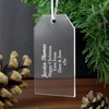 Acrylic Gift Tag Decoration