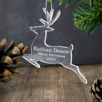 Acrylic Reindeer Decoration