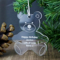 Acrylic Teddy Bear Decoration