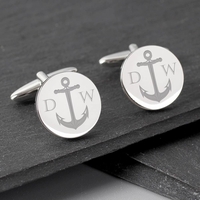 Anchor Round Cufflinks