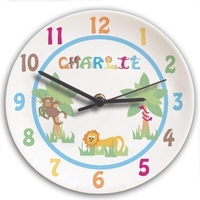 Animal Alphabet Boys Clock