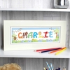 Animal Name Frame blue