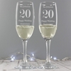 Anniversary Pair of Flutes with Gift Box