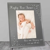 Any Message Diamante 6x4 Portrait Glass Photo Frame