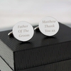 Any Message Round Cufflinks