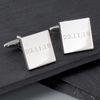 Any Message Square Cufflinks - 1 line