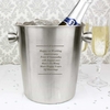 Any Message Stainless Steel Ice Bucket