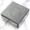 Any Message Swirls & Hearts Diamante Glass Trinket Box