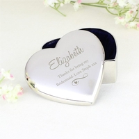 Any Message Swirls & Hearts Heart Trinket Box