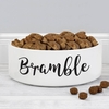 Any Name 14cm Medium White Pet Bowl