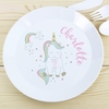 Baby Unicorn Plastic Plate
