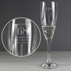 Big Age Cut Crystal Champagne Flute