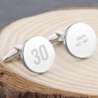 Big Age Round Cufflinks