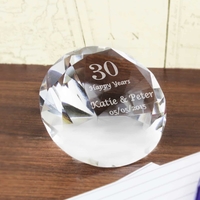 Big Numbers Diamond Paperweight
