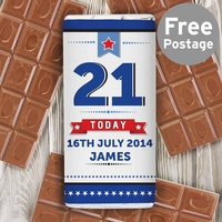 Birthday Star Milk Chocolate Bar