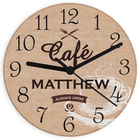 Bistro Glass Clock