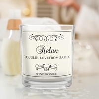 Black Swirl Scented Jar Candle
