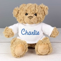 Blue Name Only Teddy Bear