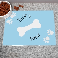 Blue Paw Print Dog Placemat