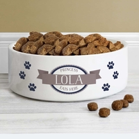 Blue Paws 14cm Medium White Pet Bowl