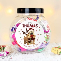 Boofle Christmas Reindeer Sweet Jar