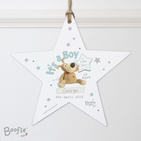 Boofle Its a Boy Wooden Star Decoration