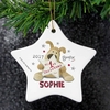 Boofle My 1st Christmas Ceramic Star Decoration