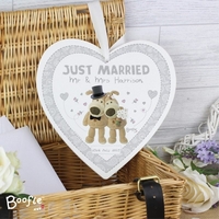 Boofle Wedding Large Wooden Heart Decoration