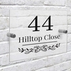 Botanical Acrylic House Sign