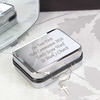 Box with Silver Cross Necklace