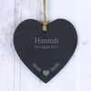 Bride Slate Heart Decoration