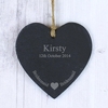 Bridesmaid Slate Heart Decoration