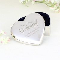 Bridesmaid Swirls & Hearts Trinket Box