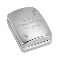 Butterfly Heart Necklace and Box