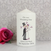 Cartoon Couple Candle