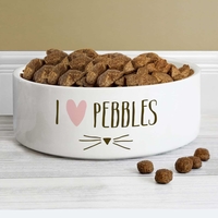 Cat Features 14cm Medium White Pet Bowl