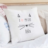 Cat Features Cushion Cover